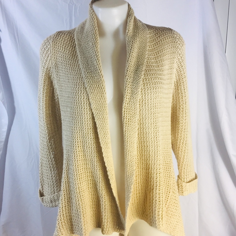 Cabi Womens ivory Cardigan Sweater Sz S